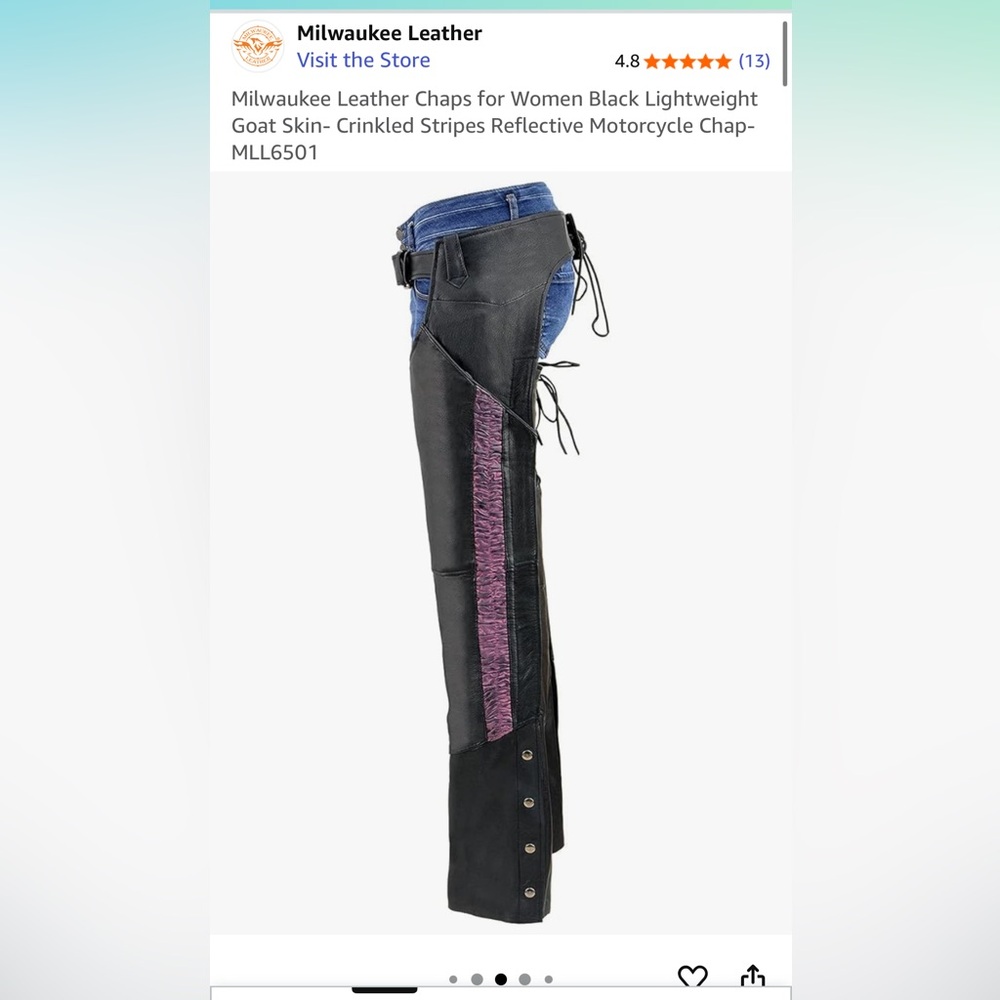 Woman’s Milwaukee Leather Chaps XS - Picture 13 of 13